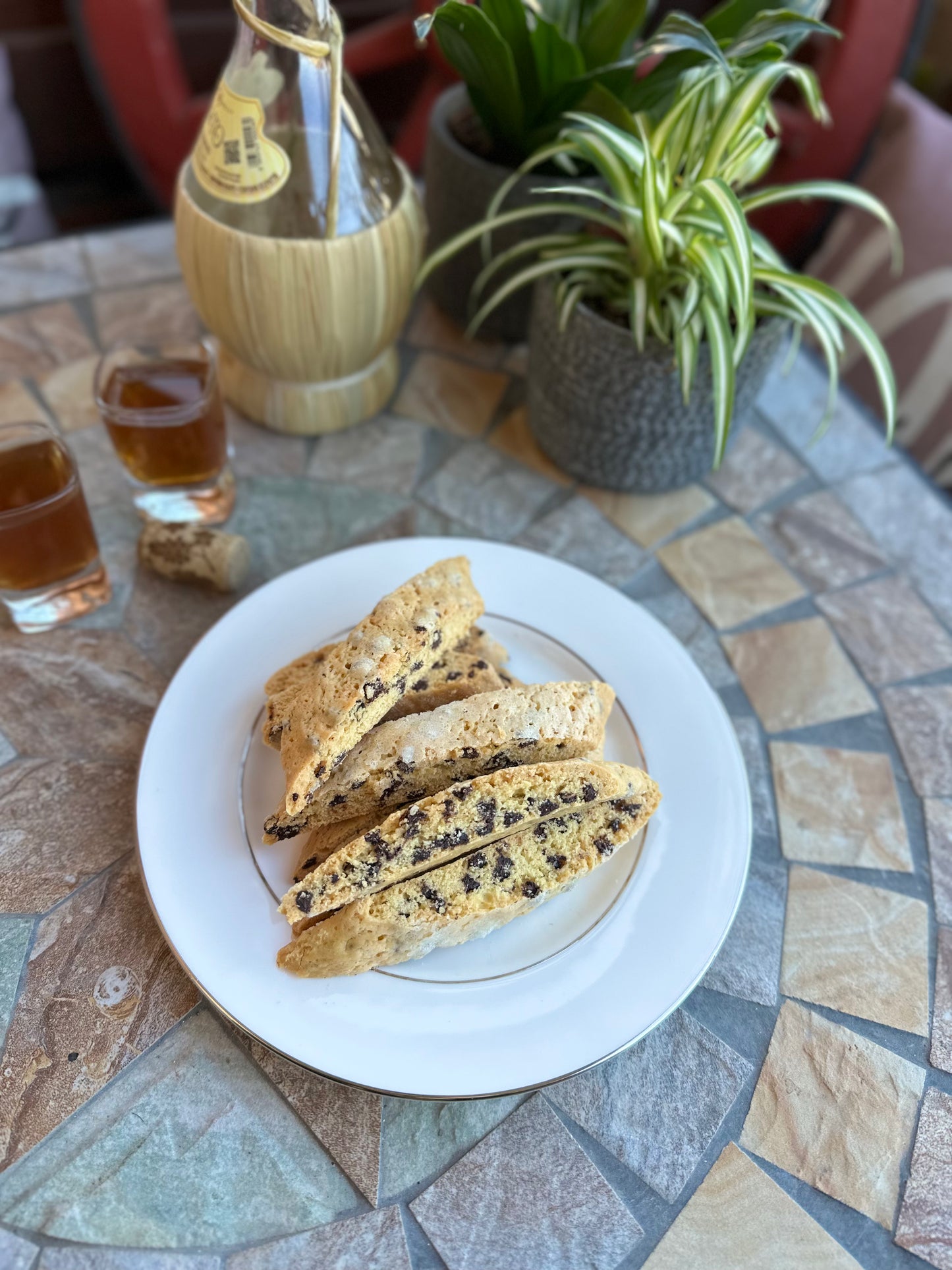 Tozzetti con gocce di cioccolato